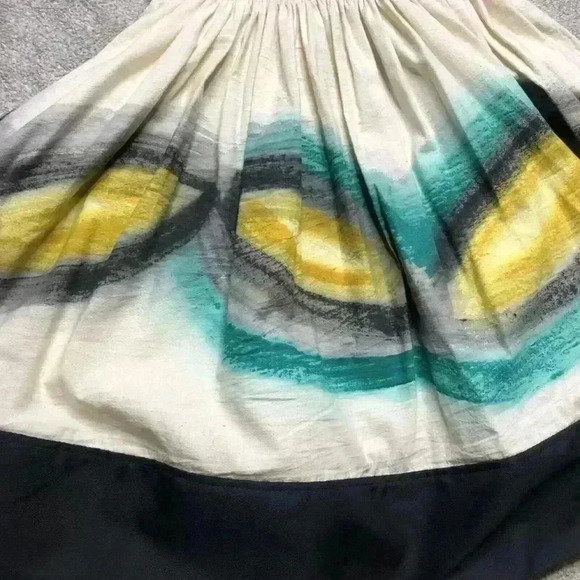 Made By Leon Full Skirt Hand Painted Artsy - Picture 4 of 8